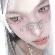 Face Decoration Ocean Tears Face Decoration Chain Water Drop Face Chain Niche Tassel Female