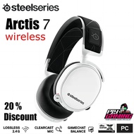 Steelseries Arctis 7 2019ชุดหูฟังไร้สายสำหรับเล่นเกมส์ไม่สูญเสียข้อมูล | หูฟัง DTS: X J20รอบทิศทาง V2.0