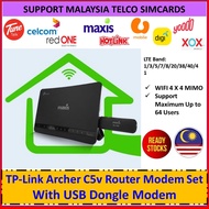 TP-Lxnk Archer C5v Router Modem Set With USB Dongle Modem