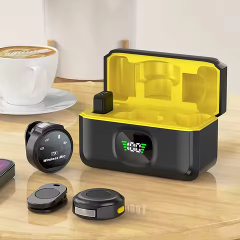 Wireless Lavalier Microphone J6 Plug & Play Lapel Mics for Seamless Video Recording, Vlogging,Live G