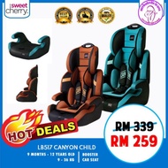 BOOSTER CARSEAT SWEET CHERRY LB517 CANYON 9KG BABY ABOVE