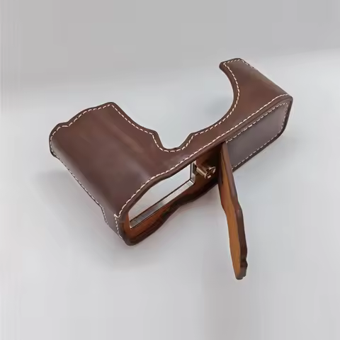 PU Leather Camera Half Case for Fujifilm XM5 Fuji X-M5 Bottom Battery Opening Cover