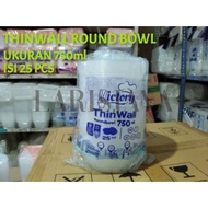  Thinwall Bowl Size 750 ml Food Container Box Plastic Food Container