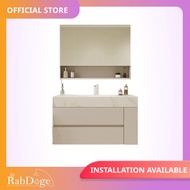 Rabdoge Bathroom Ceramic Basin Cabinet With Mirror Cabinet