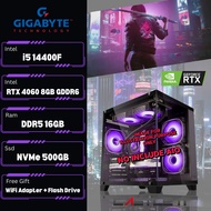 FULL SET Budget Gaming PC Desktop i5 14th Gen 14400 + RTX5070 Ti / RTX4060 RTX3050