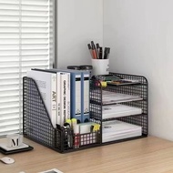 File Rack File Frame Storage Rack Bookshelf Desktop Data Organizer File Shelf File Frame Storage Box