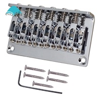 12 String Fixed Hardtail Saddle Bridge Top Load Guitar Tailpiece for Electric Guitar 12-String Elect