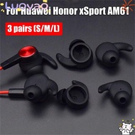 LUOYAO1 3 Pairs Earphone Cover  Earpiece In-Ear Earbuds Tips for Huawei Honor xSport AM61
