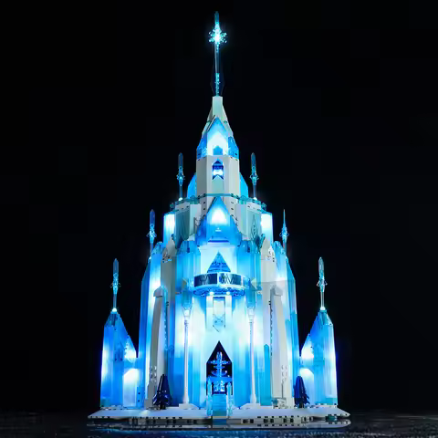 Led Light Kit Building Blocks The Ice Castle For LEGO Frozen 43197 (Only Light Kit Included)