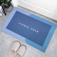 DIATOM Anti-Slip Absorbent Rectangle Bathroom Mat 60x39.5cm - DT4 - Blue