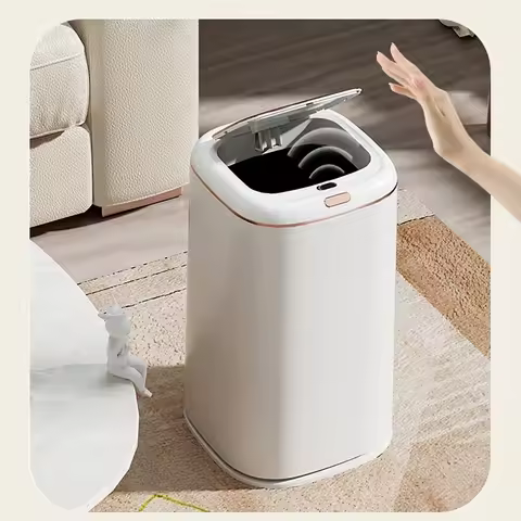 20/24/35/40L Smart Sensor Trash Can Large Capacity Induction Trash Bin Electric Touchless Wastebaske