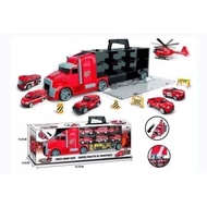 Fire Truck Set With Carry Case