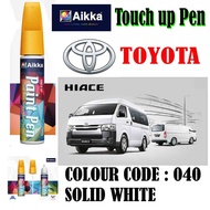 TOYOTA HIACE WHITE 040 Paint Pen TOYOTA Original Stock Color - Pen & Brush Repair Minor Scratch Car 