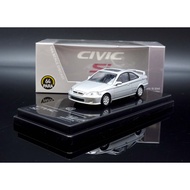 [MASH] Para64 1/64 Honda Civic 6th Generation Si Coupe EM1 Silver