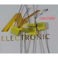 (Combo of 10) Calibration capacitor 104J100 100V104J 104J 100V 100NF 0.1UF distance correction capac