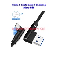 99% Original Android Micro USB Game Data Cable - L Micro USB Game Cable