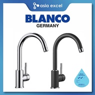 BLANCO MIDA CHROME/BLACK SINGLE LEVER KITCHEN SINK MIXER