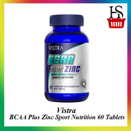 วิสทร้า บีซีเอเอ พลัส ซิงค์ สปอร์ต นิวทริชั่น 60 เม็ด Vistra BCAA Plus Zinc Sport Nutrition 60 Table