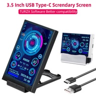 3.5 Inch Type-C Secondary Screen for Computer CPU RAM GPU HDD Monitor 320*480 IPS LCD ISB Display TU