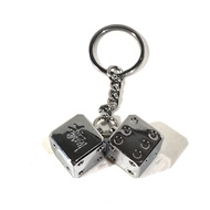 Stussy Metal Dice Keychain