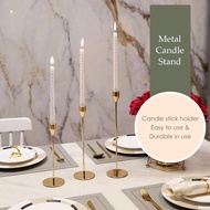 Mojomore Wedding Event Metal Candle Stick Holder Fine Dine Candle Light Dinner Decor Candle Stand