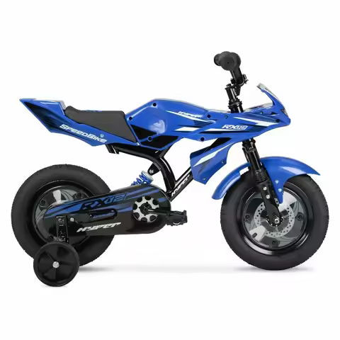 12" Hyper Speed Bike, Childs Bicycle; Kids Ages 2-4 Years Old, Blue, Character Group: Speed
