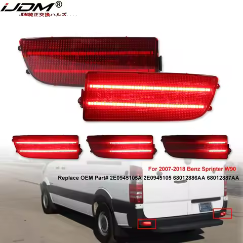 For Benz Sprinter W90 Dodge Sprinter Freightliner Sprinter Bumper Reflector Lights Tail/Brake,Turn S