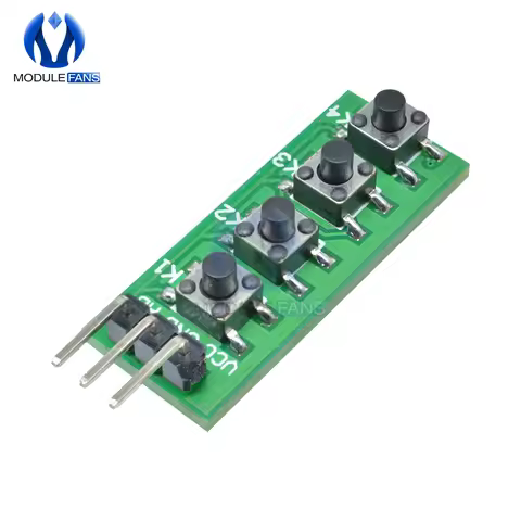 KC11B04 4 Key Analog Buttons AD Keypad Module ADC Port Keyboard for Arduino MEGA2560 With Pin