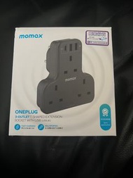 Momax Oneplug 3 Plug Outlet with 2 USB 1 USB-C