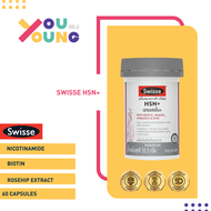 SWISSE HSN+ 60 Tablets เอชเอสเอ็นพลัส บำรุงเส้นผม ผิวพรรณและเล็บ บรรจุ 60 เม็ด
