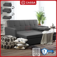 Cassa Golf 3 Seater Size Sofa Set L Shape Sofa with Full Seating Depth Multifunctional Sofa Bed Fabric Sofa PVC Leg
