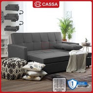 Cassa Golf 3 Seater Sofa L Shape Sofa Bed Full Seating Depth Multifunctional Fabric Sofa PVC Leg