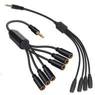 OXT35 AUX Cable Cable Extender 3.5mm TRRS 3.5mm Male 3.5mm Female Jack 1/8" Male To 3/4/5/6 3.5mm Headset Splitter Cable Stereo Splitter Wire 3.5mm Splitter Cable Audio Adapter Cord