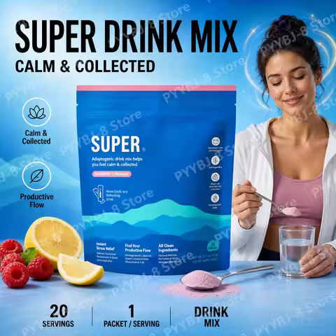 Magnesium Powder Beverage Drink Cortisol Reducer Sleep Aid Supplement L Theanine Magnesium Glycinate
