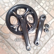 SINGLE SPEED 48T CRANK GEAR BLACK IRON