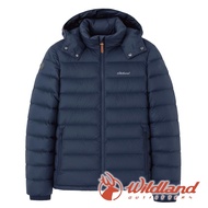 [wildland] Male 700FP Detachable Hood Light Warm Down Jacket {Blue Black} 0B32102