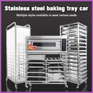 ☑ ◓ ❥ BOBI Stainless Steel Baking Tray Rack Car 6/12/15 Layers Baking Cake Room Bread Rack Tray Gri