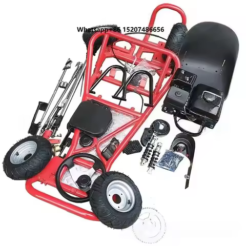Factory Wholesale Full Set 168CC Four Wheel Motorcycle Drift Go Kart Frame Accessories Iron Gas 6 In