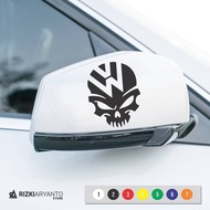 Volkswagen Skull Sticker Car Rearview Mirror Sticker