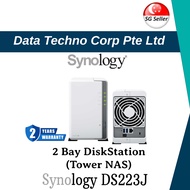 (SG LOCAL STOCK) Synology DS223J 2-Bay DiskStation Tower NAS Enclosure Storage System (Without HDD)