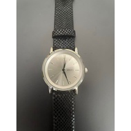 DKNY Ladies Quartz Movement Genuine Leather Strap Stainless Steel Dial Watch NY2604-Second-Hand