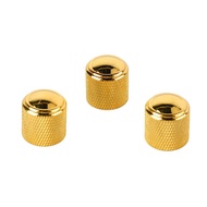 torachel1-PH 3 Pcs Guitar Volume Control Knob Bronze Metal H