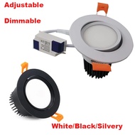 Recessed Spotlight LED Eyeball COB Downlight 12W/7w/18w 3000K/4000K/6000K Anti-glare Ceiling Spot Light Angle Adjustable