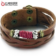 Z.MO Titanium Steel House-TCC-791 High-Quality Cowhide Bracelet/Red Thread Design/Lucky Bracelet/Hig