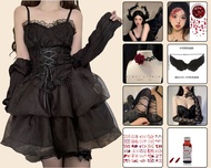 สาวฮอต ! วันฮาโลวีน cos ชุดนางฟ้าขาวปีศาจดำปีศาจเจ้าสาวปีกสำหรับผู้หญิงผู้ใหญ่ชุดลมมืด y2k