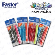 FASTER VP-CX-446-5 BALL PEN 5PCS