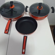 Non-stick Woks & Fry pan cooking set(3pcs)