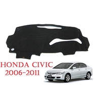 ลดราคา!!! (1ชิ้น) พรมปูคอนโซลหน้ารถเก๋ง ฮอนด้า ซีวิค 2006-2011 Honda Civic FD Dimension พรมปูแผงหน้าปัด พรมปูหน้ารถ พรมรถเก๋ง ##ตกแต่งรถยนต์ ยานยนต์ คิ้วฝากระโปรง เบ้ามือจับ ครอบไฟท้ายไฟหน้า หุ้มเบาะ หุ้มเกียร์ ม่านบังแดด พรมรถยนต์ แผ่นป้าย