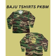 (LS)BAJU T-SHIRT PKBM BAJU UNIFORM SEKOLAH BAJU PERSATUAN KADET BERSATU MALAYSIA BAJU LENGAN PANJANG