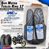 BAN MOTOR IRC NF67 RING 17 Tubeless Ban Tubles Depan Belakang Motor Bebek Vixion Moge Ring 17